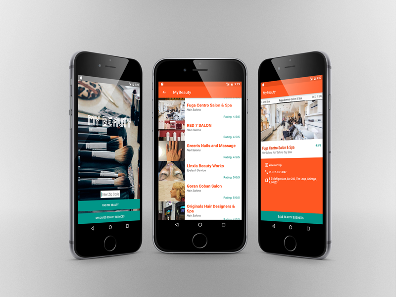 find your beauty android mockup by lataevia berry